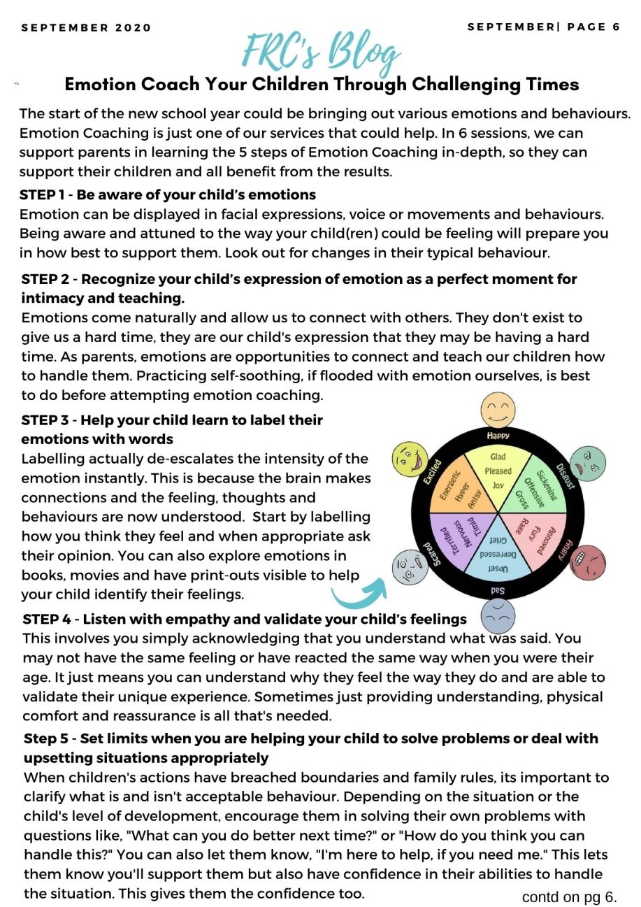 Emotion Coach your Children through Challenging Times